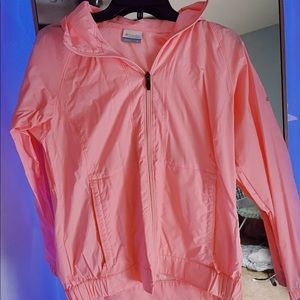 Pink Columbia Windbreaker Jacket